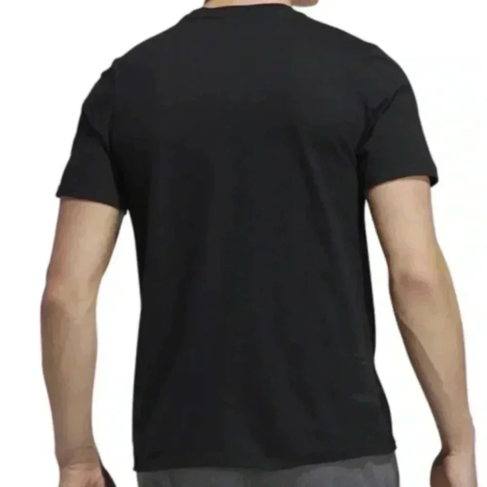 Adidas Mens Small Tee Shirt Black New With Tag - Picture 2 of 6